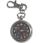 Pattern Seamless Antique Luxury Key Chain Watches