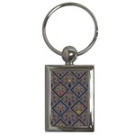 Pattern Seamless Antique Luxury Key Chain (Rectangle)