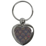 Pattern Seamless Antique Luxury Key Chain (Heart)