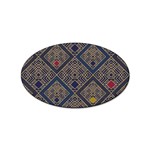 Pattern Seamless Antique Luxury Sticker (Oval)