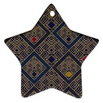 Pattern Seamless Antique Luxury Star Ornament (Two Sides)