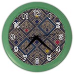 Pattern Seamless Antique Luxury Color Wall Clock