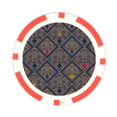 Pattern Seamless Antique Luxury Poker Chip Card Guard from ArtsNow.com Front