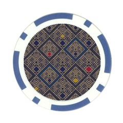 Pattern Seamless Antique Luxury Poker Chip Card Guard from ArtsNow.com Front