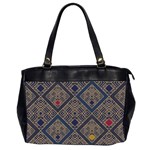 Pattern Seamless Antique Luxury Oversize Office Handbag (2 Sides)