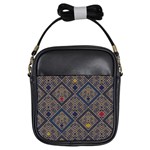 Pattern Seamless Antique Luxury Girls Sling Bag