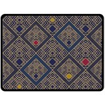 Pattern Seamless Antique Luxury Fleece Blanket (Large)