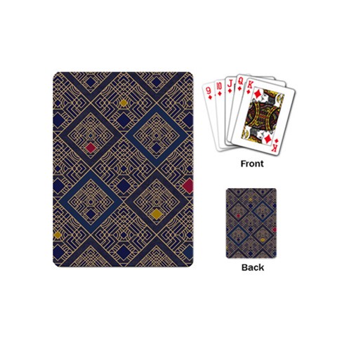 Pattern Seamless Antique Luxury Playing Cards Single Design (Mini) from ArtsNow.com Back