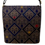 Pattern Seamless Antique Luxury Flap Closure Messenger Bag (S)