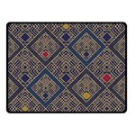 Pattern Seamless Antique Luxury Two Sides Fleece Blanket (Small)