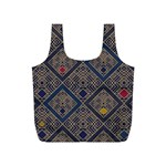 Pattern Seamless Antique Luxury Full Print Recycle Bag (S)