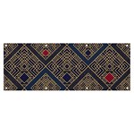 Pattern Seamless Antique Luxury Banner and Sign 8  x 3 