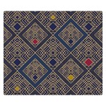 Pattern Seamless Antique Luxury Premium Plush Fleece Blanket (Small)