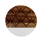 Pattern Seamless Antique Luxury Marble Wood Coaster (Round)