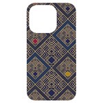 Pattern Seamless Antique Luxury iPhone 14 Pro Black UV Print Case