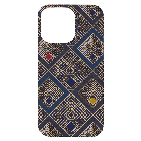 Pattern Seamless Antique Luxury iPhone 14 Pro Max Black UV Print Case from ArtsNow.com Front