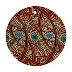 One Church Window Apophysis Art Fractal Ornament (Round)