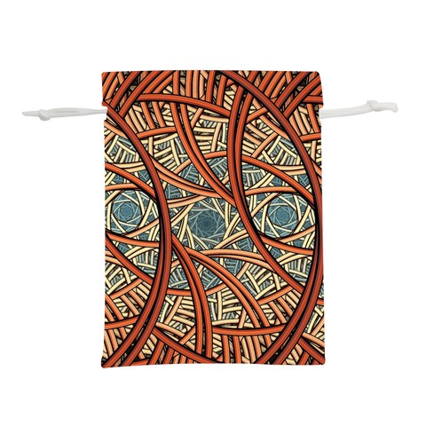 One Church Window Apophysis Art Fractal Lightweight Drawstring Pouch (M) from ArtsNow.com Back