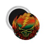 Grateful Steal Your Face Deadhead Hippie Logo Symbol 2.25  Magnets