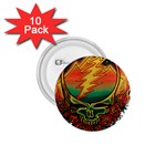 Grateful Steal Your Face Deadhead Hippie Logo Symbol 1.75  Buttons (10 pack)