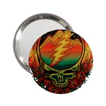 Grateful Steal Your Face Deadhead Hippie Logo Symbol 2.25  Handbag Mirrors