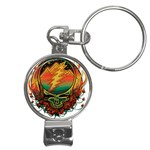 Grateful Steal Your Face Deadhead Hippie Logo Symbol Nail Clippers Key Chain