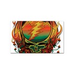 Grateful Steal Your Face Deadhead Hippie Logo Symbol Sticker (Rectangular)