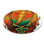 Grateful Steal Your Face Deadhead Hippie Logo Symbol Oval Magnet