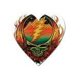 Grateful Steal Your Face Deadhead Hippie Logo Symbol Heart Magnet