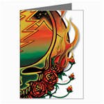 Grateful Steal Your Face Deadhead Hippie Logo Symbol Greeting Card