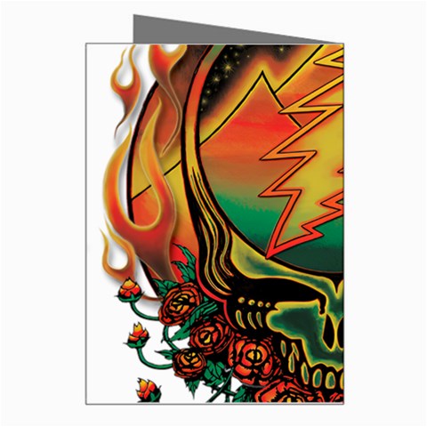 Grateful Steal Your Face Deadhead Hippie Logo Symbol Greeting Card from ArtsNow.com Right