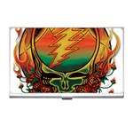 Grateful Steal Your Face Deadhead Hippie Logo Symbol Business Card Holder