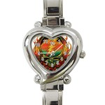 Grateful Steal Your Face Deadhead Hippie Logo Symbol Heart Italian Charm Watch