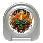 Grateful Steal Your Face Deadhead Hippie Logo Symbol Travel Alarm Clock