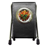 Grateful Steal Your Face Deadhead Hippie Logo Symbol Pen Holder Desk Clock