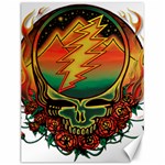 Grateful Steal Your Face Deadhead Hippie Logo Symbol Canvas 12  x 16 