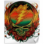 Grateful Steal Your Face Deadhead Hippie Logo Symbol Canvas 16  x 20 