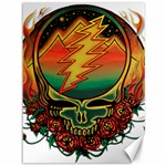 Grateful Steal Your Face Deadhead Hippie Logo Symbol Canvas 36  x 48 