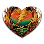 Grateful Steal Your Face Deadhead Hippie Logo Symbol Heart Mousepad