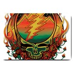 Grateful Steal Your Face Deadhead Hippie Logo Symbol Large Doormat