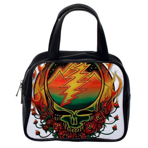 Grateful Steal Your Face Deadhead Hippie Logo Symbol Classic Handbag (Two Sides) from ArtsNow.com Back