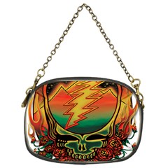 Grateful Steal Your Face Deadhead Hippie Logo Symbol Chain Purse (Two Sides) from ArtsNow.com Front