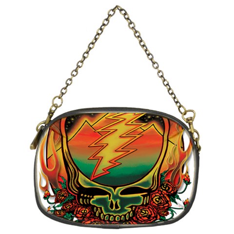 Grateful Steal Your Face Deadhead Hippie Logo Symbol Chain Purse (Two Sides) from ArtsNow.com Back