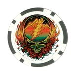 Grateful Steal Your Face Deadhead Hippie Logo Symbol Poker Chip Card Guard (10 pack)