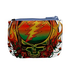 Grateful Steal Your Face Deadhead Hippie Logo Symbol Mini Coin Purse from ArtsNow.com Back