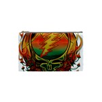 Grateful Steal Your Face Deadhead Hippie Logo Symbol Cosmetic Bag (Small)