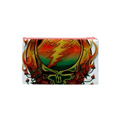 Grateful Steal Your Face Deadhead Hippie Logo Symbol Cosmetic Bag (Small) from ArtsNow.com Back