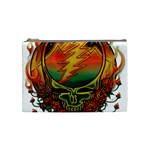 Grateful Steal Your Face Deadhead Hippie Logo Symbol Cosmetic Bag (Medium)