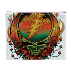 Grateful Steal Your Face Deadhead Hippie Logo Symbol Cosmetic Bag (XL) from ArtsNow.com Front