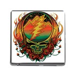 Grateful Steal Your Face Deadhead Hippie Logo Symbol Memory Card Reader (Square 5 Slot)